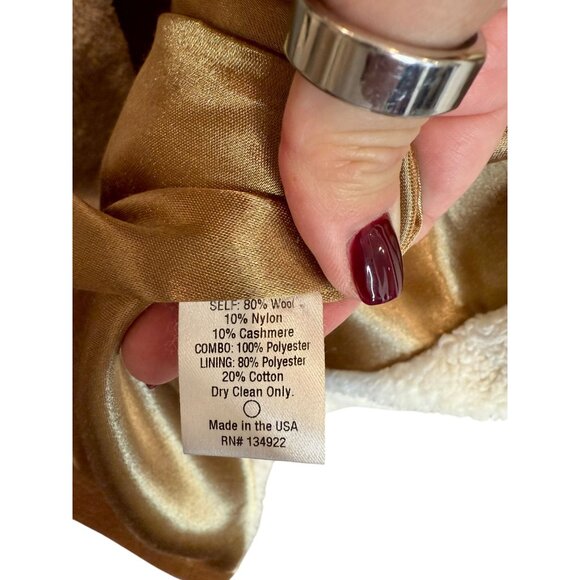 Emerson Frye Orchard Coat - Camel Wool Cashmere - Size XL - Picture 8 of 8